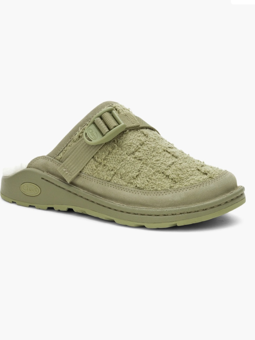 Chaco Women's Canyon Woven Clog Fluff in muted sage color